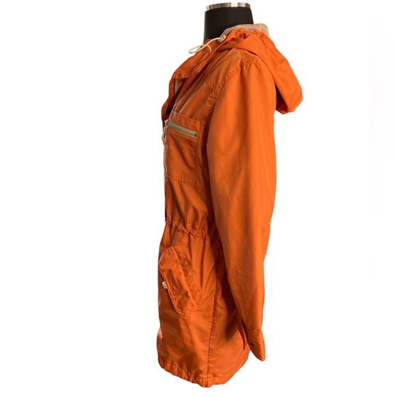 Eddie Bauer hooded Utility orange coat jacket Outerwear women’s size S - Picture 3 of 14